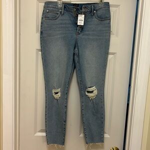 NWT J.Crew 10” High Rise Skinny All Day Stretch Distressed Jean- Size 30